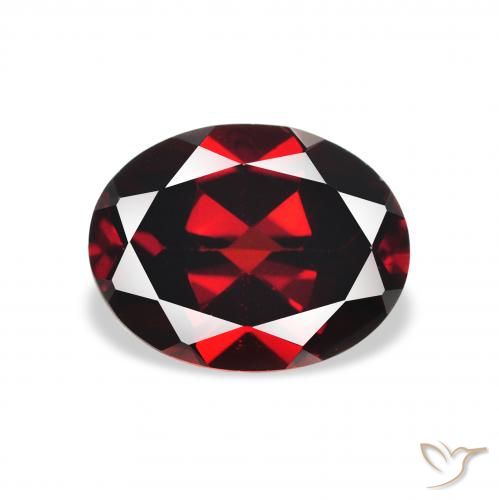 2.27ct Natural Rojo oscuro Granate almandino, Ovalada, VVS-VS
