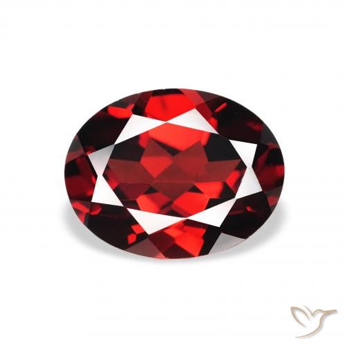 2.16ct Natural Rojo oscuro Granate almandino, Ovalada, VVS-VS