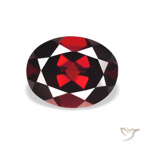 2.13ct Natural Rojo oscuro Granate almandino, Ovalada, VS