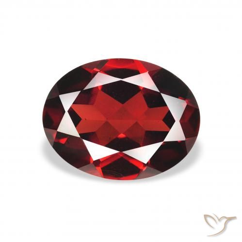 2.22ct Natural Rojo oscuro Granate almandino, Ovalada, VS