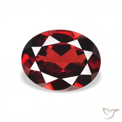 2.09ct Natural Rojo oscuro Granate almandino, Ovalada, VS