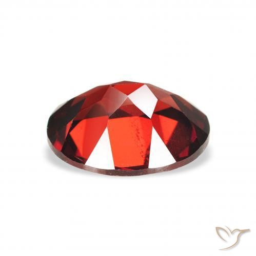 Granate almandino Rojo sangre intenso natural de 2.19 ct, Ovalada, VS