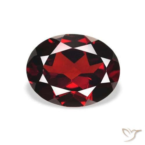 2.16ct Natural Rojo sangre intenso Granate almandino, Ovalada, VS