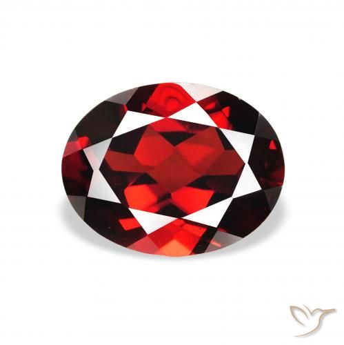 2.38ct Natural Rojo sangre intenso Granate almandino, Ovalada, VS