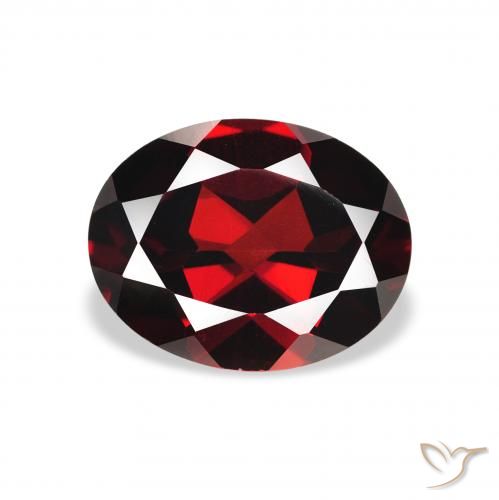 2.27ct Natural Rojo sangre intenso Granate almandino, Ovalada, VS