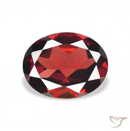 1.98ct Natural Rojo oscuro Granate almandino, Ovalada, VVS-VS