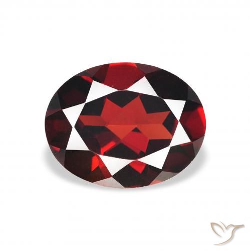 2.12ct Natural Rojo oscuro Granate almandino, Ovalada, VVS-VS