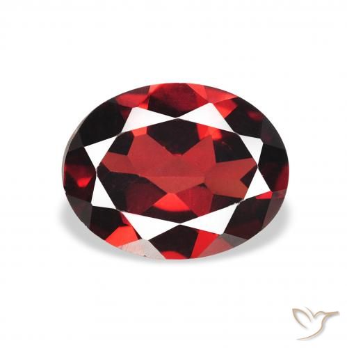 1.95ct Natural Rojo oscuro Granate almandino, Ovalada, VVS-VS