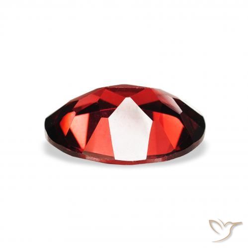 Granate almandino Rojo oscuro natural de 1.95 ct, Ovalada, VVS-VS