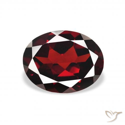 2.13ct Natural Rojo oscuro Granate almandino, Ovalada, VVS-VS