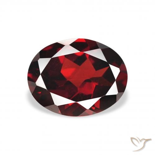 2.15ct Natural Rojo oscuro Granate almandino, Ovalada, VVS-VS