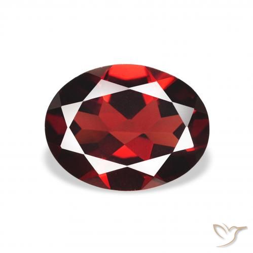 2.01ct Natural Rojo oscuro Granate almandino, Ovalada, VVS-VS