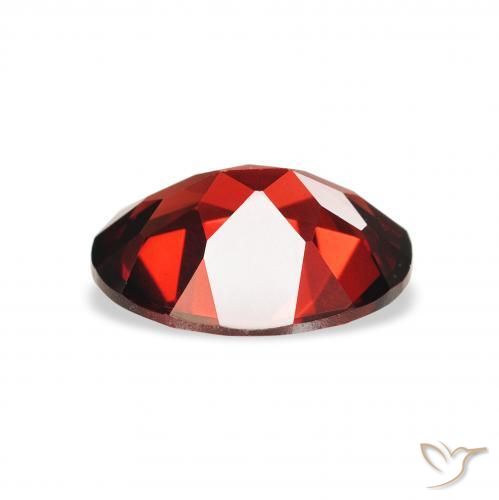 Granate almandino Rojo oscuro natural de 2.01 ct, Ovalada, VVS-VS