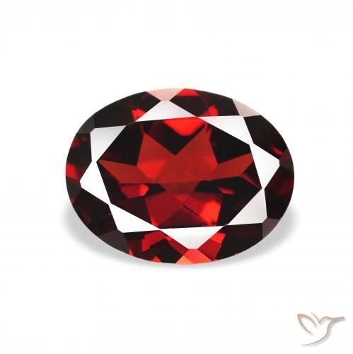 2.15ct Natural Rojo oscuro Granate almandino, Ovalada, VVS-VS