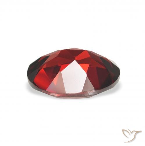 Granate almandino Rojo sangre intenso natural de 2.21 ct, Ovalada, VVS-VS