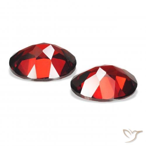 Gemas de Granate almandino Rojo oscuro natural de 4.27 ct, Ovalada, VVS-VS