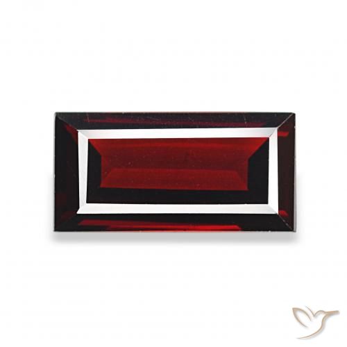 1.92ct Rojo oscuro Granate almandino, Corte Baguette, VS
