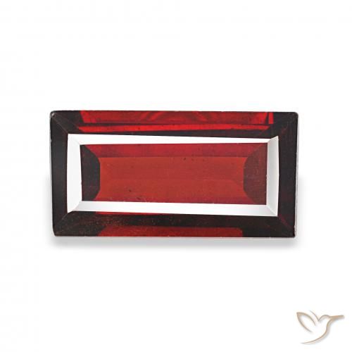 1.85ct Rojo sangría Granate almandino, Corte Baguette, VS