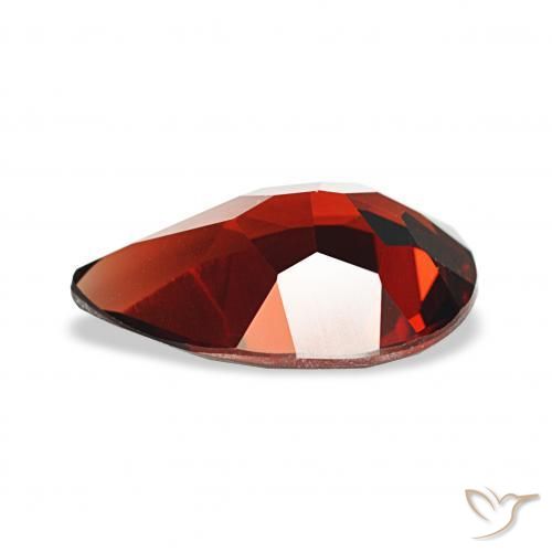 Granate almandino Rojo claro natural de 3.04 ct, En forma de pera, VVS