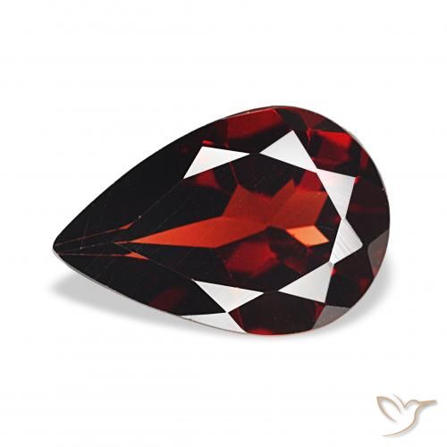 3.22ct Rojo oscuro Granate almandino, En forma de pera, VVS