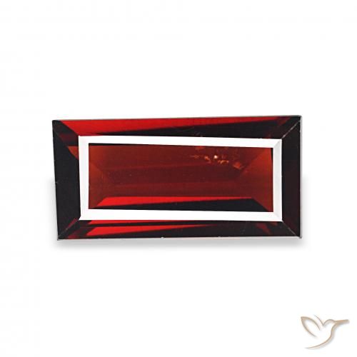 1.54ct Rojo sangre intenso Granate almandino, Corte Baguette, VS