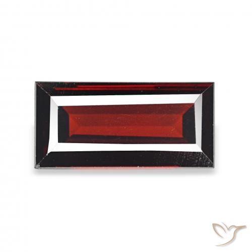 2.04ct Rojo oscuro Granate almandino, Corte Baguette, VVS