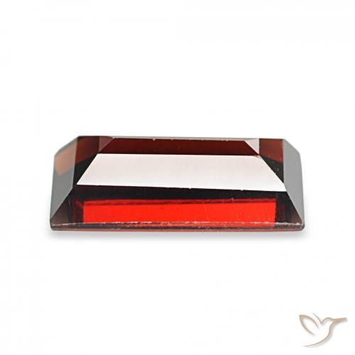 Granate almandino Rojo oscuro natural de 2.04 ct, Corte Baguette, VVS