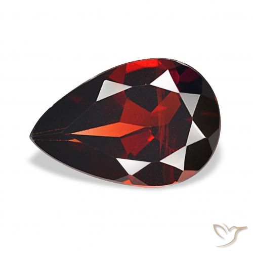 3.20ct Rojo oscuro Granate almandino, En forma de pera, VS