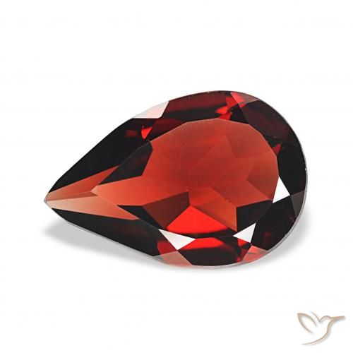 2.92ct Rojo oscuro Granate almandino, En forma de pera, VS