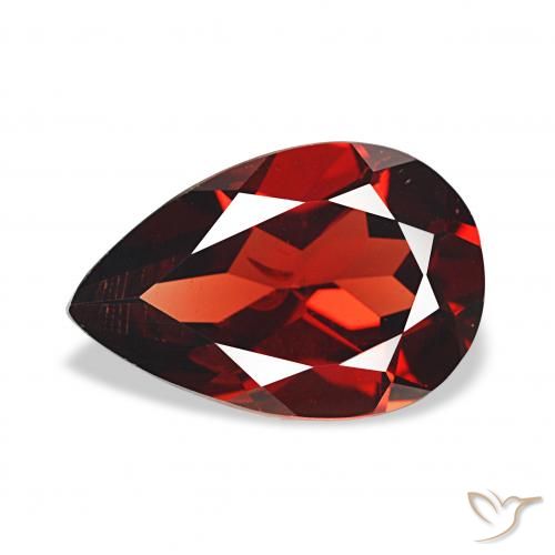 3.30ct Rojo oscuro Granate almandino, En forma de pera, VS