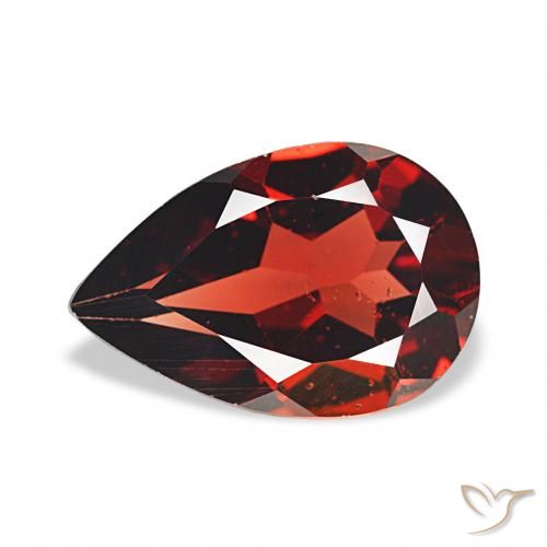 3.13ct Rojo oscuro Granate almandino, En forma de pera, VS