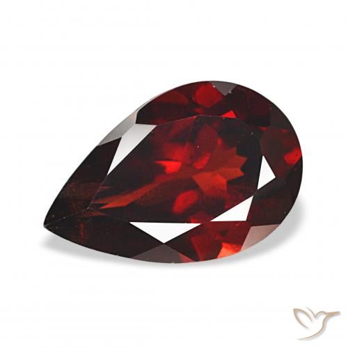 3.61ct Rojo oscuro Granate almandino, En forma de pera, VS