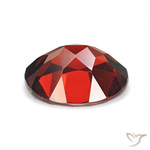 Granate almandino Rojo oscuro natural de 4.55 ct, Ovalada, VS