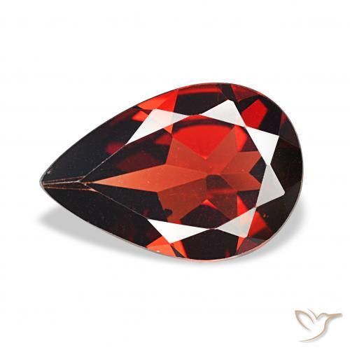 2.80ct Rojo oscuro Granate almandino, En forma de pera, VVS