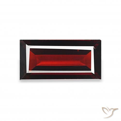 1.78ct Rojo oscuro Granate almandino, Corte Baguette, VS