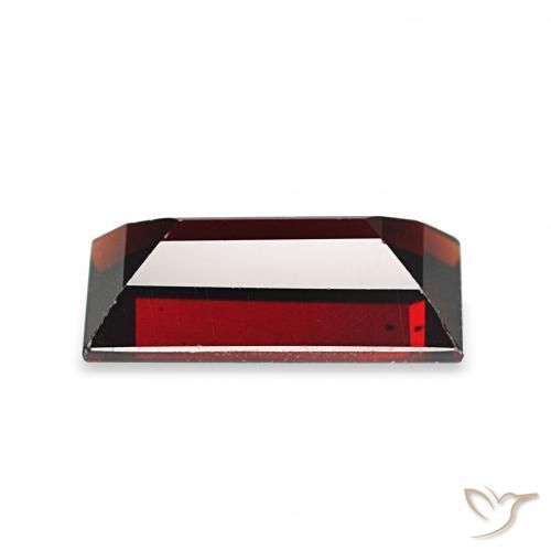 Granate almandino Rojo oscuro natural de 1.98 ct, Corte Baguette, VVS-VS