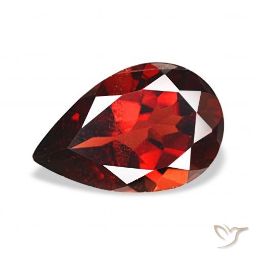 3.90ct Rojo claro Granate almandino, En forma de pera, VS