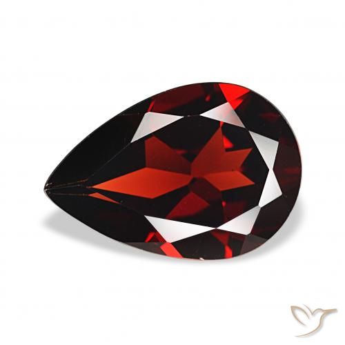 3.22ct Rojo oscuro Granate almandino, En forma de pera, VVS-VS