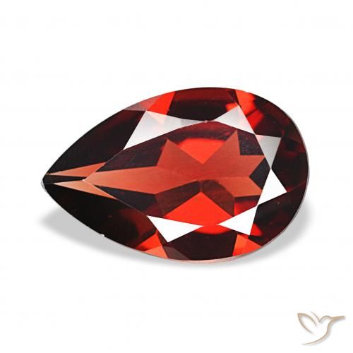 2.90ct Rojo oscuro Granate almandino, En forma de pera, VVS-VS
