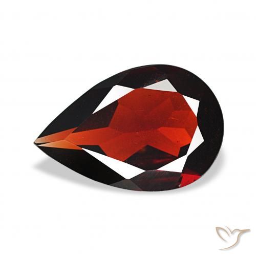 2.36ct Rojo oscuro Granate almandino, En forma de pera, VVS-VS