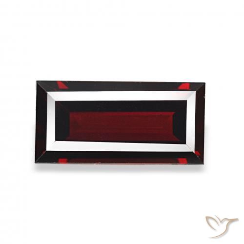 1.67ct Rojo oscuro Granate almandino, Corte Baguette, VVS-VS