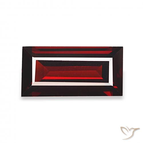 1.84ct Rojo oscuro Granate almandino, Corte Baguette, VVS
