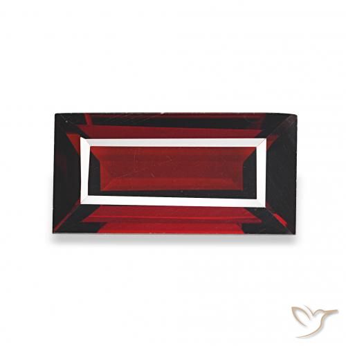 1.82ct Rojo oscuro Granate almandino, Corte Baguette, VVS-VS