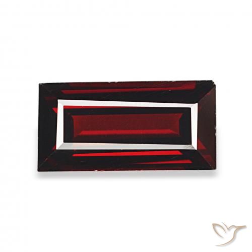 2.08ct Rojo oscuro Granate almandino, Corte Baguette, VVS
