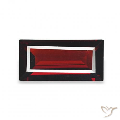 1.63ct Rojo oscuro Granate almandino, Corte Baguette, VVS