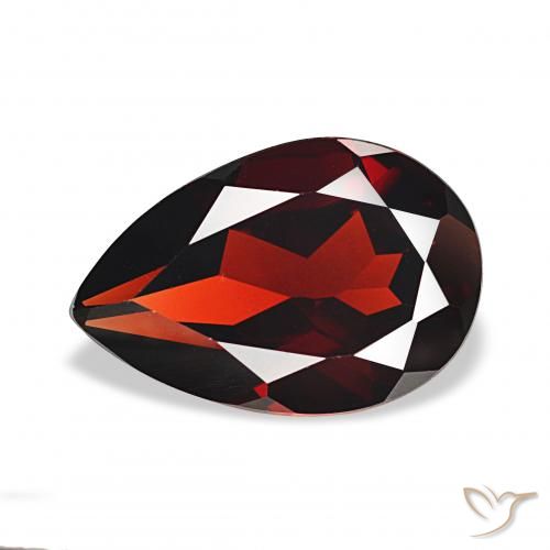 3.22ct Rojo oscuro Granate almandino, En forma de pera, VVS-VS