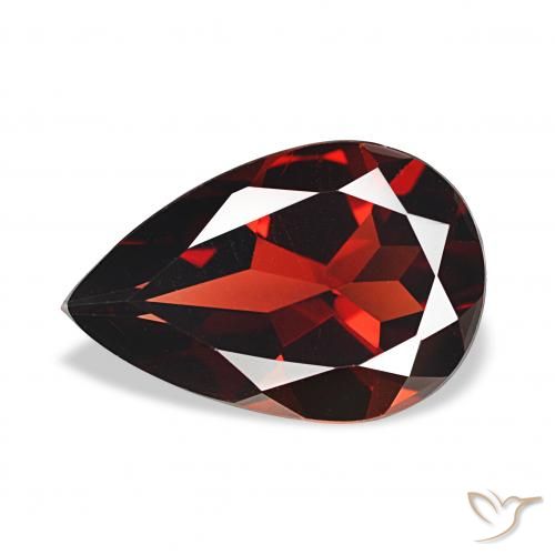 3.09ct Rojo oscuro Granate almandino, En forma de pera, VS