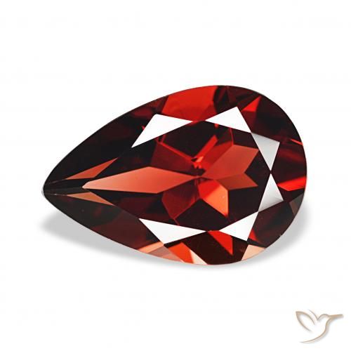 3.36ct Rojo oscuro Granate almandino, En forma de pera, VVS-VS