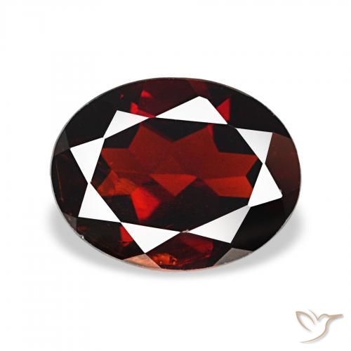 2.02ct Rojo oscuro Granate almandino, Ovalada, VS