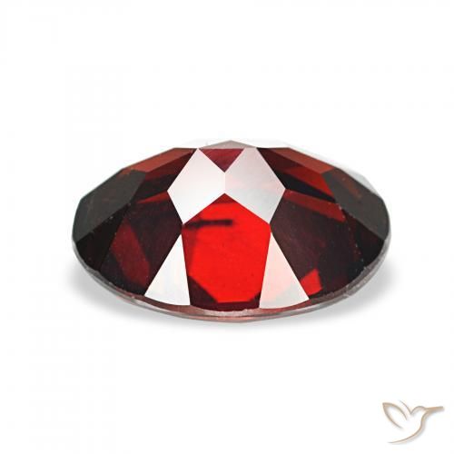 Granate almandino Rojo oscuro natural de 2.02 ct, Ovalada, VS